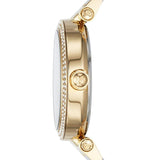 Buy Shop Michael Kors Parker White Dial Two Tone Steel Strap Watch for Women - MK6313 USA Online