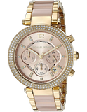 Buy Shop Michael Kors Parker Gold Dial Two Tone Steel Strap Watch for Women - MK6326 USA Online