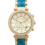 Buy Shop Michael Kors Parker Gold Dial Two Tone Steel Strap Watch for Women - MK6364 USA Online