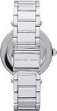 Buy Shop Michael Kors Parker Quartz Silver Dial Silver Steel Strap Watch For Women - MK6658 USA Online