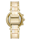 Buy Shop Michael Kors Parker Chronograph Gold Dial Gold Steel Strap Watch For Women - MK6831 USA Online