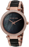 Buy Shop Michael Kors Parker Mother of Pearl Black Dial Two Tone Steel Strap Watch for Women - MK6414 USA Online