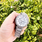 Buy Shop Michael Kors Parker Mother of Pearl Dial Diamonds Silver Steel Strap Watch for Women - MK5572 USA Online