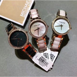 Buy Shop Michael Kors Parker Mother of Pearl Pink Dial Two Tone Steel Strap Watch for Women - MK6402 USA Online