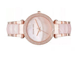 Buy Shop Michael Kors Parker Mother of Pearl Pink Dial Two Tone Steel Strap Watch for Women - MK6402 USA Online