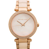 Buy Shop Michael Kors Parker Mother of Pearl Pink Dial Two Tone Steel Strap Watch for Women - MK6402 USA Online