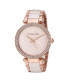 Buy Shop Michael Kors Parker Mother of Pearl Pink Dial Two Tone Steel Strap Watch for Women - MK6402 USA Online