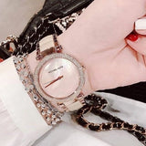 Buy Shop Michael Kors Parker Mother of Pearl Pink Dial Two Tone Steel Strap Watch for Women - MK6492 USA Online