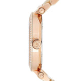 Buy Shop Michael Kors Parker Mother of Pearl Pink Dial Two Tone Steel Strap Watch for Women - MK6492 USA Online