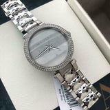 Buy Shop Michael Kors Parker Mother of Pearl Silver Steel Strap Watch for Women - MK6424 USA Online