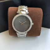 Buy Shop Michael Kors Parker Mother of Pearl Silver Steel Strap Watch for Women - MK6424 USA Online