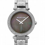 Buy Shop Michael Kors Parker Mother of Pearl Silver Steel Strap Watch for Women - MK6424 USA Online