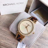 Buy Shop Michael Kors Parker Mother Of Pearl White Dial Two Tone Steel Strap Watch For Women - MK6518 USA Online