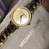 Buy Shop Michael Kors Parker Mother Of Pearl White Dial Two Tone Steel Strap Watch For Women - MK6518 USA Online