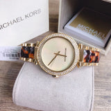 Buy Shop Michael Kors Parker Mother Of Pearl White Dial Two Tone Steel Strap Watch For Women - MK6518 USA Online