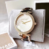 Buy Shop Michael Kors Parker Mother Of Pearl White Dial Two Tone Steel Strap Watch For Women - MK6518 USA Online
