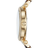 Buy Shop Michael Kors Parker Mother Of Pearl White Dial Two Tone Steel Strap Watch For Women - MK6518 USA Online