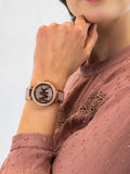 Buy Shop Michael Kors Parker Pink Dial Pink Steel Strap Watch for Women - MK6176 USA Online