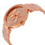 Buy Shop Michael Kors Parker Pink Dial Pink Steel Strap Watch for Women - MK6176 USA Online