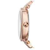 Buy Shop Michael Kors Parker Pink Dial Pink Steel Strap Watch for Women - MK6176 USA Online