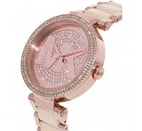 Buy Shop Michael Kors Parker Pink Dial Pink Steel Strap Watch for Women - MK6176 USA Online