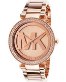 Buy Shop Michael Kors Parker Pink Dial Pink Steel Strap Watch for Women - MK6176 USA Online