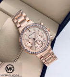 Buy Shop Michael Kors Parker Pink Dial Two Tone Steel Strap Watch for Women - MK5896 USA Online