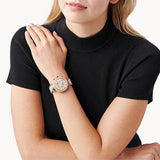 Buy Shop Michael Kors Parker Pink Dial Two Tone Steel Strap Watch for Women - MK5896 USA Online