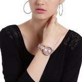 Buy Shop Michael Kors Parker Pink Dial Two Tone Steel Strap Watch for Women - MK5896 USA Online