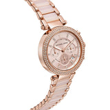 Buy Shop Michael Kors Parker Pink Dial Two Tone Steel Strap Watch for Women - MK5896 USA Online