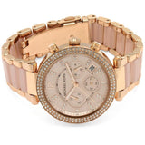 Buy Shop Michael Kors Parker Pink Dial Two Tone Steel Strap Watch for Women - MK5896 USA Online