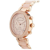 Buy Shop Michael Kors Parker Pink Dial Two Tone Steel Strap Watch for Women - MK5896 USA Online