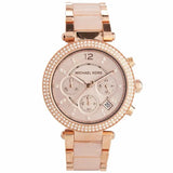 Buy Shop Michael Kors Parker Pink Dial Two Tone Steel Strap Watch for Women - MK5896 USA Online