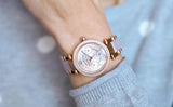 Buy Shop Michael Kors Parker Pink Dial Two Tone Steel Strap Watch for Women - MK6110 USA Online