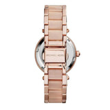 Buy Shop Michael Kors Parker Pink Dial Two Tone Steel Strap Watch for Women - MK6110 USA Online