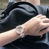Buy Shop Michael Kors Parker Pink Dial Two Tone Steel Strap Watch for Women - MK6110 USA Online