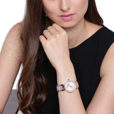 Buy Shop Michael Kors Parker Pink Dial Two Tone Steel Strap Watch for Women - MK6110 USA Online