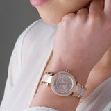 Buy Shop Michael Kors Parker Pink Dial Two Tone Steel Strap Watch for Women - MK6110 USA Online