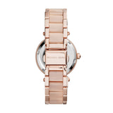Buy Shop Michael Kors Parker Pink Dial Two Tone Steel Strap Watch for Women - MK6110 USA Online
