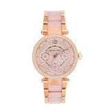 Buy Shop Michael Kors Parker Pink Dial Two Tone Steel Strap Watch for Women - MK6110 USA Online