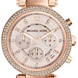 Buy Shop Michael Kors Parker Pink Dial Two Tone Steel Strap Watch for Women - MK6110 USA Online