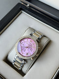 Buy Shop Michael Kors Parker Pink Dial Two Tone Steel Strap Watch for Women - MK6140 USA Online