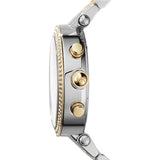Buy Shop Michael Kors Parker Pink Dial Two Tone Steel Strap Watch for Women - MK6140 USA Online
