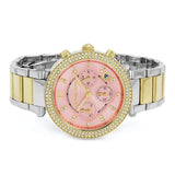 Buy Shop Michael Kors Parker Pink Dial Two Tone Steel Strap Watch for Women - MK6140 USA Online
