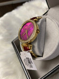 Buy Shop Michael Kors Parker Pink Mother of Pearl Dial Two Tone Steel Strap Watch for Women - MK6490 USA Online