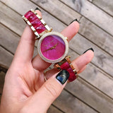 Buy Shop Michael Kors Parker Pink Mother of Pearl Dial Two Tone Steel Strap Watch for Women - MK6490 USA Online