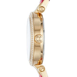 Buy Shop Michael Kors Parker Pink Mother of Pearl Dial Two Tone Steel Strap Watch for Women - MK6490 USA Online