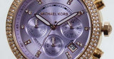Buy Shop Michael Kors Parker Purple Dial Rose Gold Steel Strap Watch for Women - MK6169 USA Online