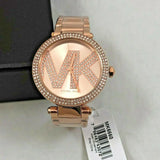 Buy Shop Michael Kors Parker Quartz Rose Gold Dial Rose Gold Steel Strap Watch For Women - MK6660 USA Online