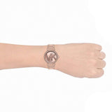 Buy Shop Michael Kors Parker Quartz Rose Gold Dial Rose Gold Steel Strap Watch For Women - MK6660 USA Online